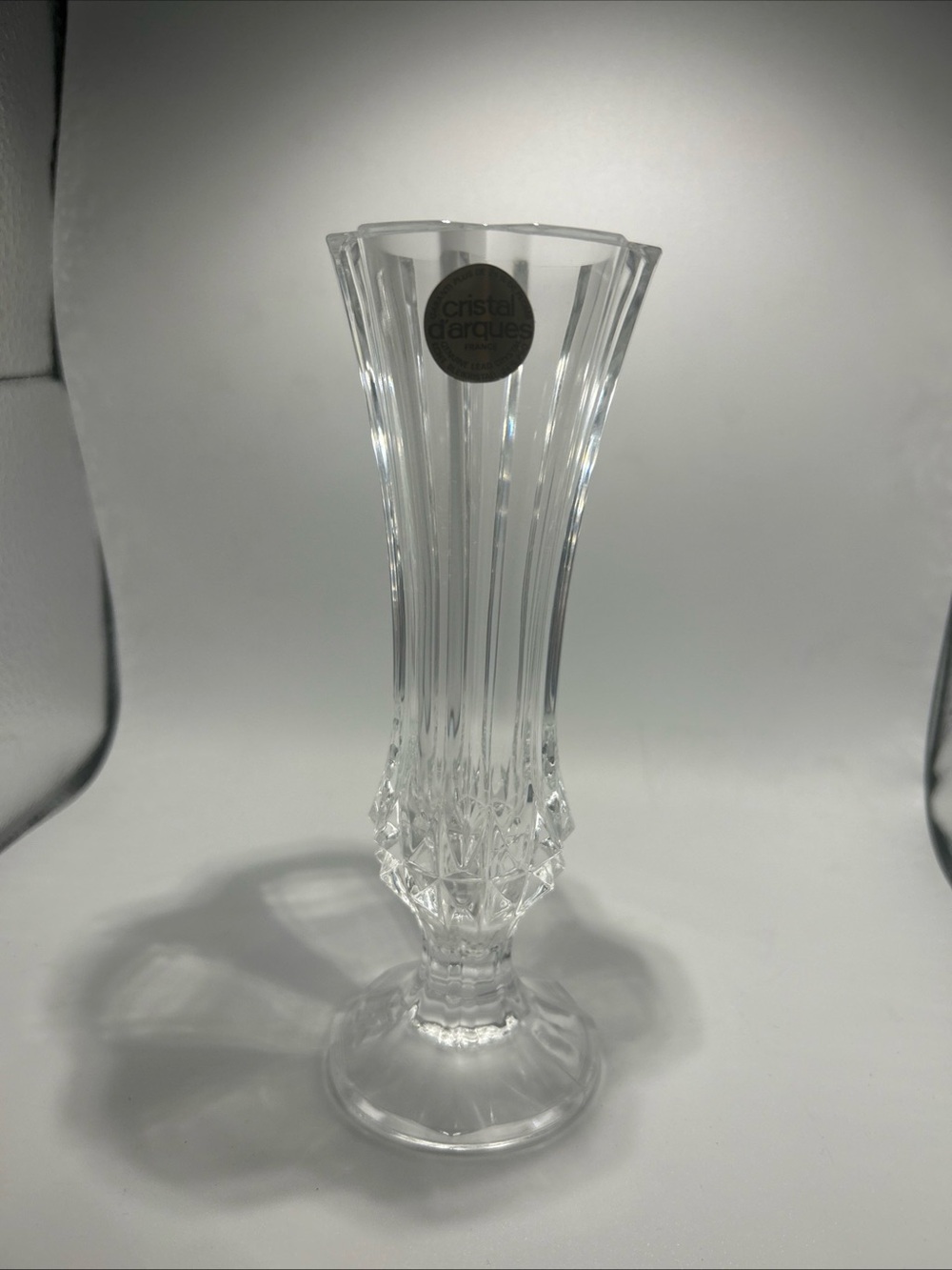 Cristal d'Arques Clear Crystal Bud Vase